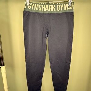 Gymshark Navy Blue Textured Training Leggings